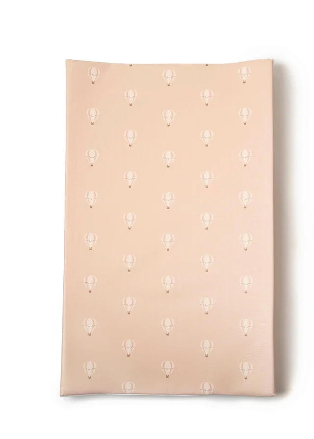 Clair de Lune Hot Air Balloon Anti-Roll Wedge Baby Changing Mat Mocha
