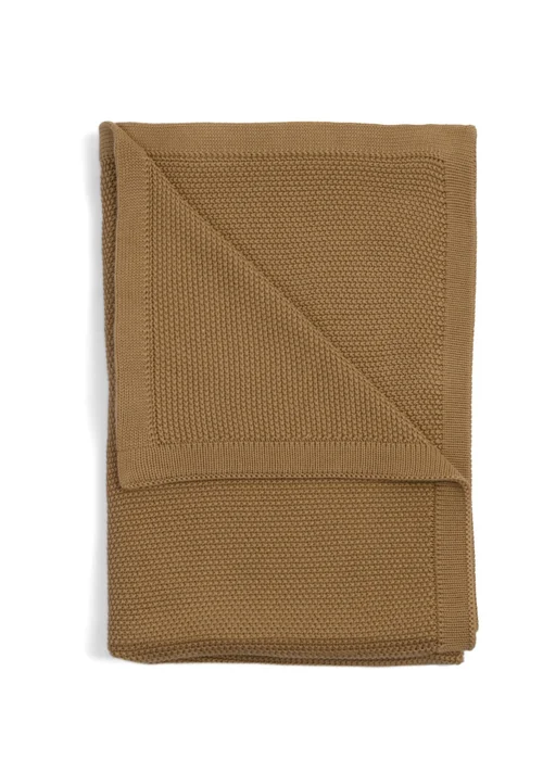 Clair de Lune Organic Biscuit Knitted Blanket - 70 X 90 Image 4