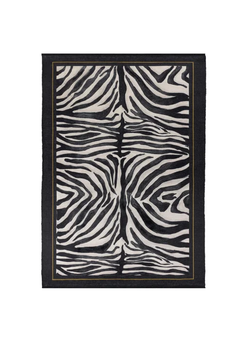 Paoletti Leopardis Zebra Printed Indoor/Outdoor Rug - 120 x 170 Image 5