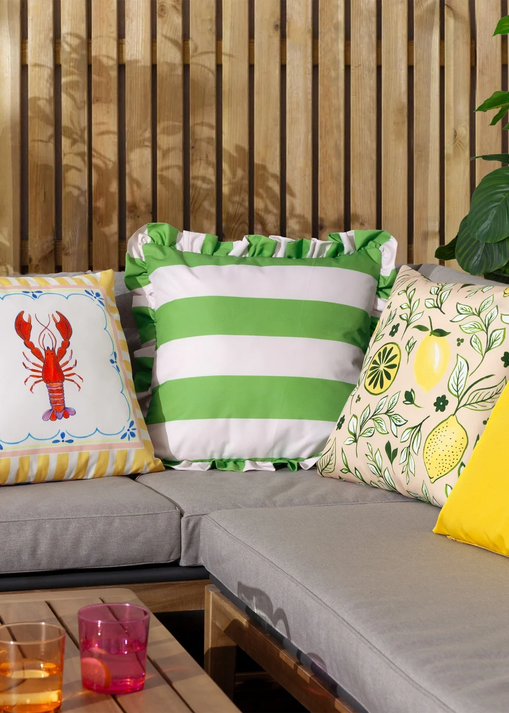 furn. Rust Citronello Printed Outdoor Outdoor Cushion - One Size Image 6
