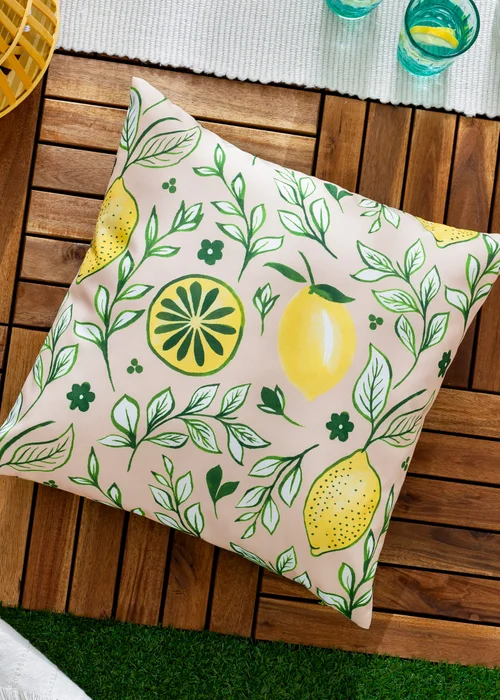 furn. Rust Citronello Printed Outdoor Outdoor Cushion - One Size Image 1