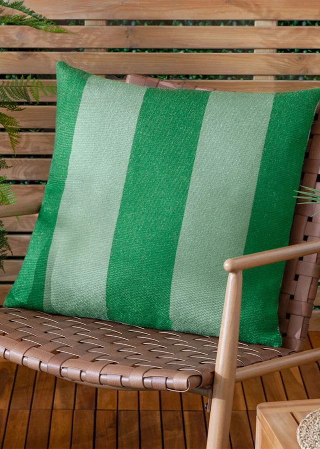 furn. Green Deck Stripe Woven Outdoor Outdoor Cushion