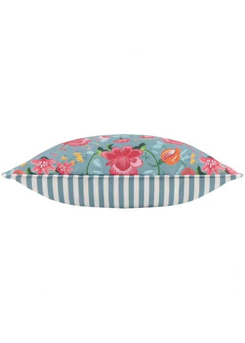 Wylder Nature Light Blue Claudia Floral Outdoor Outdoor Cushion - One Size Image 4