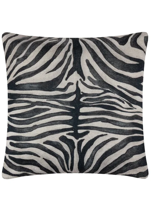 Paoletti Leopardis Zebra Woven Outdoor Cushion - One Size Image 2