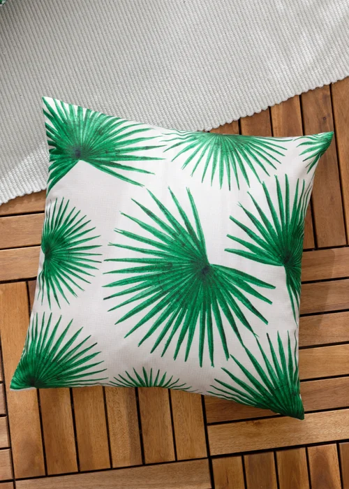 furn. Green Agave Tropical Outdoor Outdoor Cushion - One Size Image 1