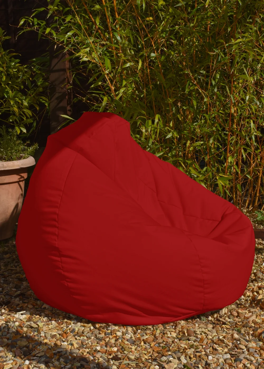 rucomfy Indoor/Outdoor Slouchbag Red Beanbag - One Size Image 2