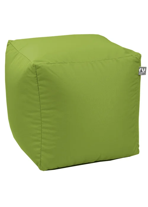 rucomfy Indoor/Outdoor Cube Olive Green Beanbag - One Size Image 3