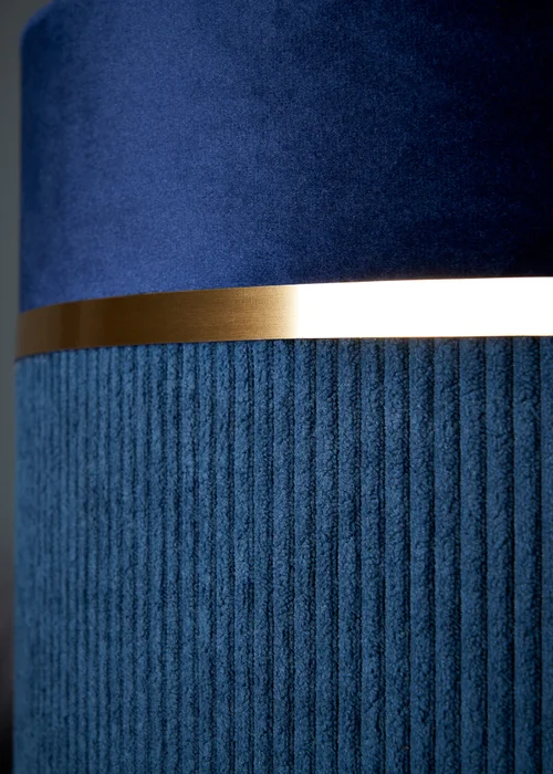 BHS Lighting Juel Velvet Easyfit Blue Shade (20cm x 30cm) - One Size Image 4