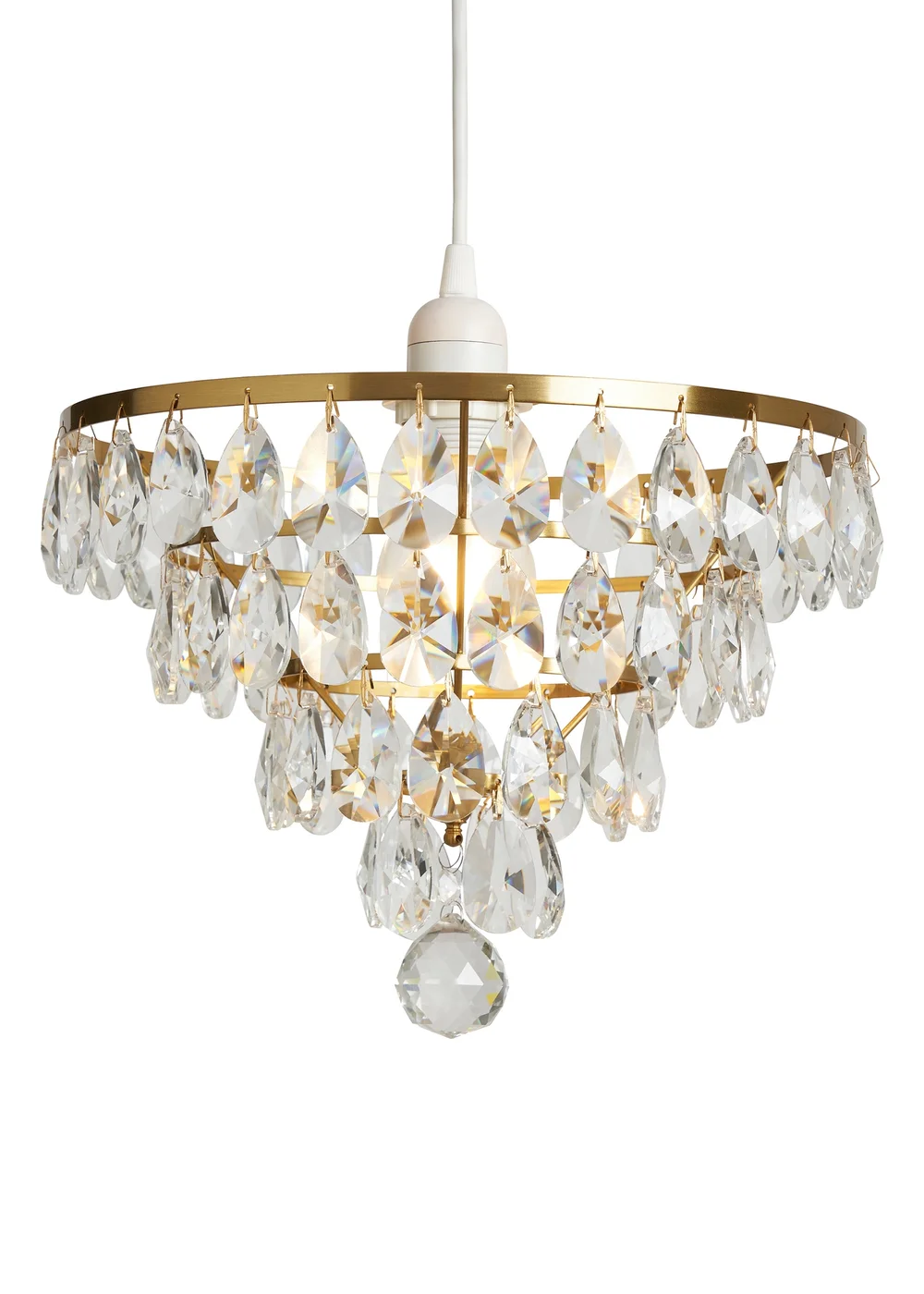 BHS Lighting Elianis Easyfit Brass (21cm x 30cm) - One Size Image 5