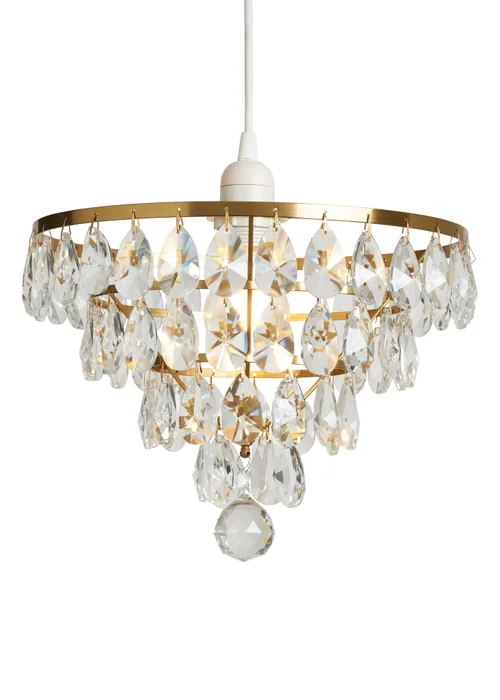 BHS Lighting Elianis Easyfit Brass (21cm x 30cm) - One Size Image 5