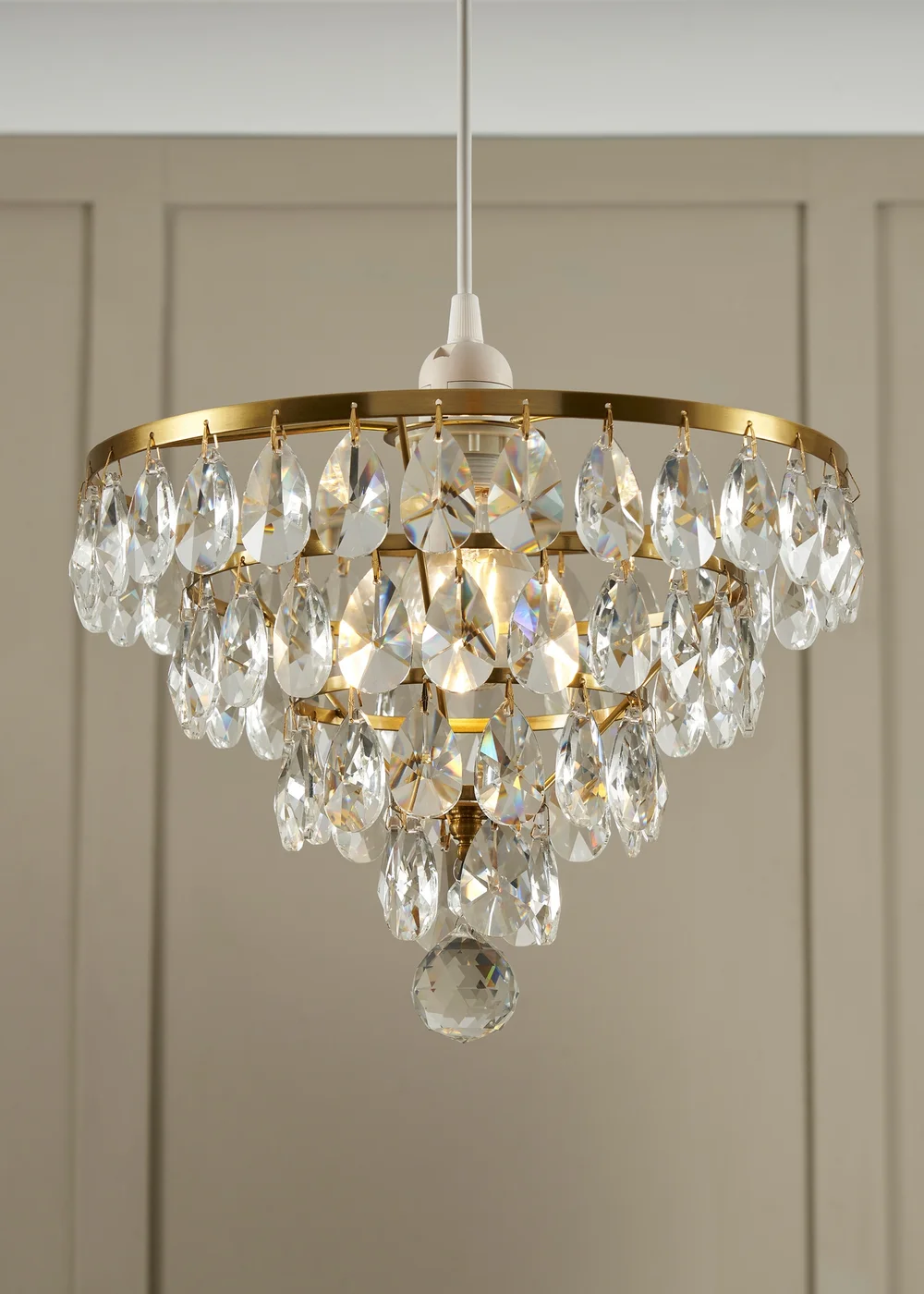 BHS Lighting Elianis Easyfit Brass (21cm x 30cm) - One Size Image 3