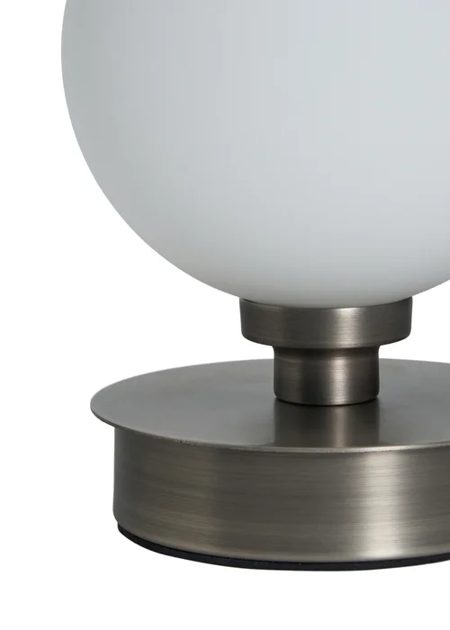 BHS Lighting Tobey Touch Table Lamp PAIR Pewter (18cm x 12cm) - One Size Image 5