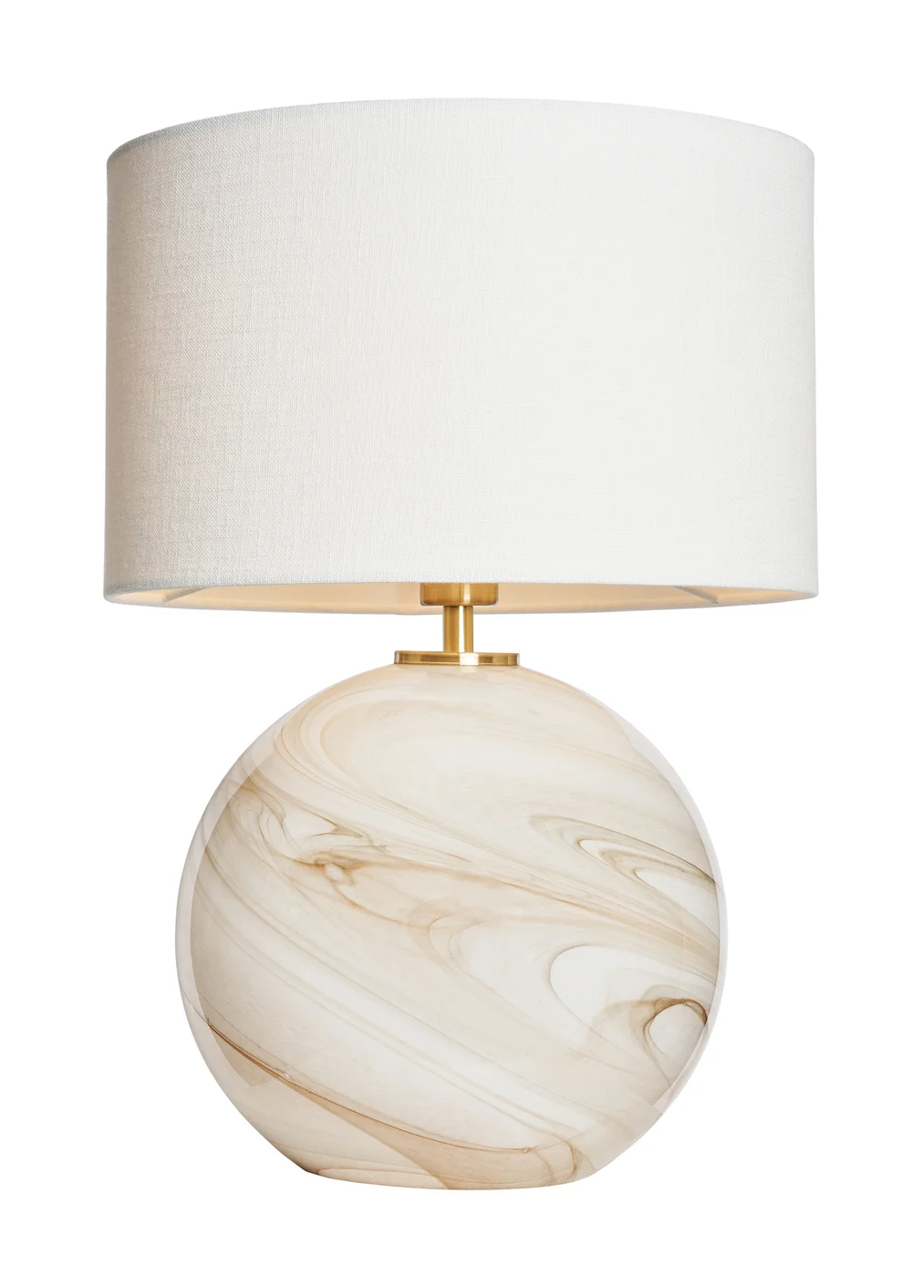 BHS Lighting Muna Marble Glass Table Lamp (42cm x 30cm) - One Size Image 5