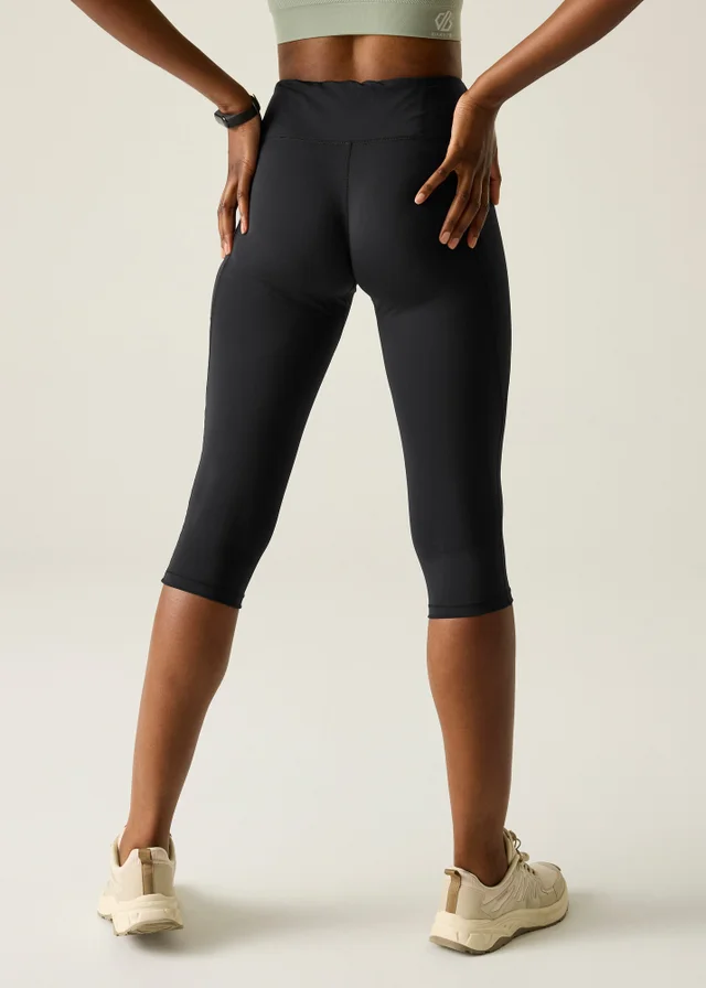 Dare 2b Black Influential II 1/3 UV Protective, Quick Drying Leggings