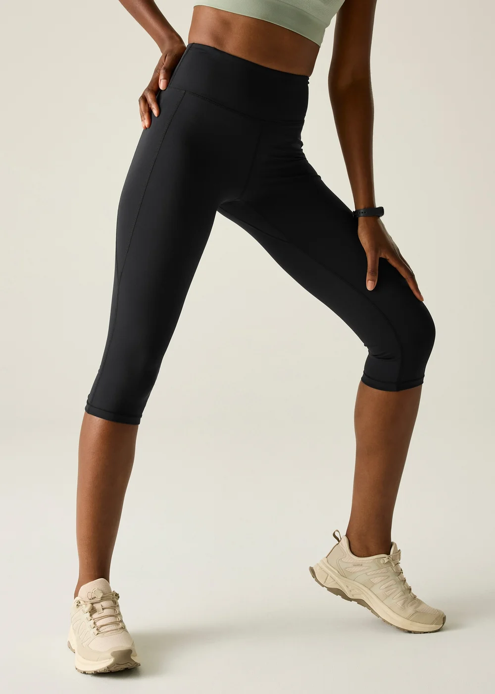 Dare 2b Black Influential II 1/3 UV Protective, Quick Drying Leggings - 16 Image 1