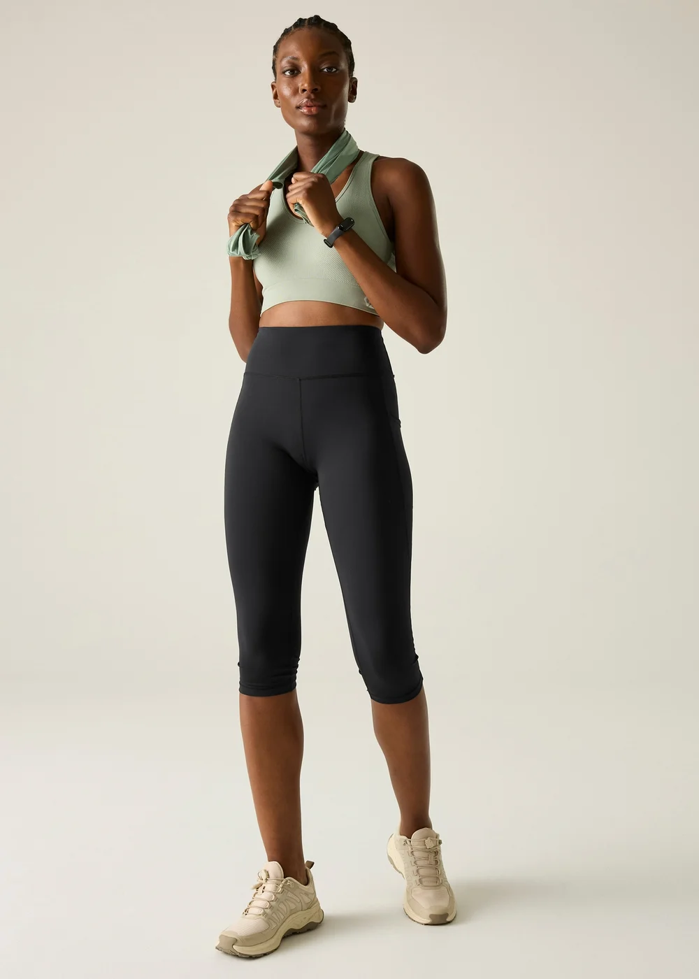 Dare 2b Black Influential II 1/3 UV Protective, Quick Drying Leggings - 16 Image 3