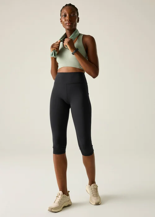 Dare 2b Black Influential II 1/3 UV Protective, Quick Drying Leggings - 16 Image 3