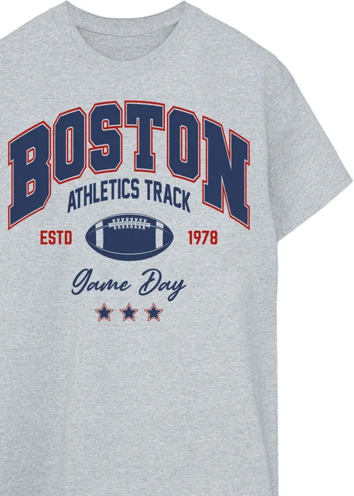 Brands In Boston Athletics Track Grey T Shirt - XL Image 2