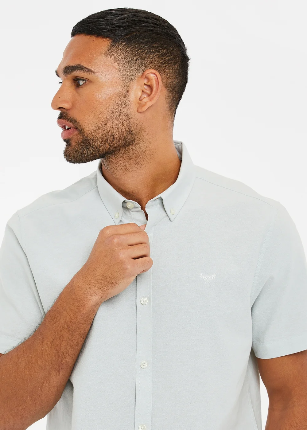 Threadbare green Oxford Cotton Short Sleeve Shirt - 2XL Image 4