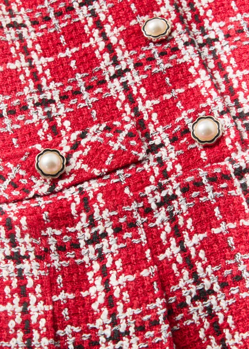 Girls Red Boucle Top & Pinafore Set (7-15yrs) - 7 Yrs Image 2