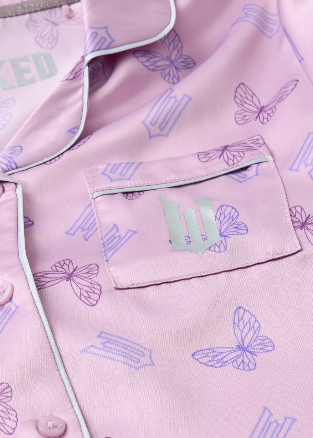 Wicked Girls Lilac Satin Pyjama Set (4-13yrs) - Age 4 Years Image 2