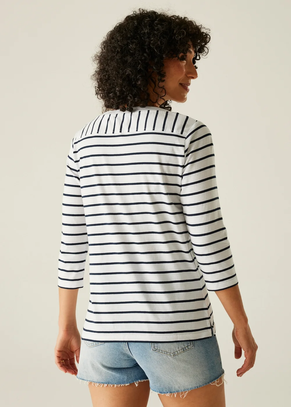 Regatta White/Navy Stripe Bayletta II Tee - 12 Image 2