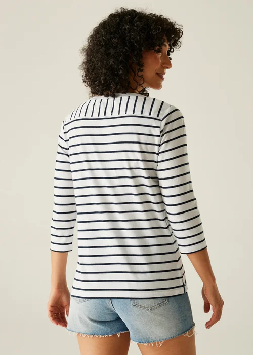 Regatta White/Navy Stripe Bayletta II Tee - 12 Image 2