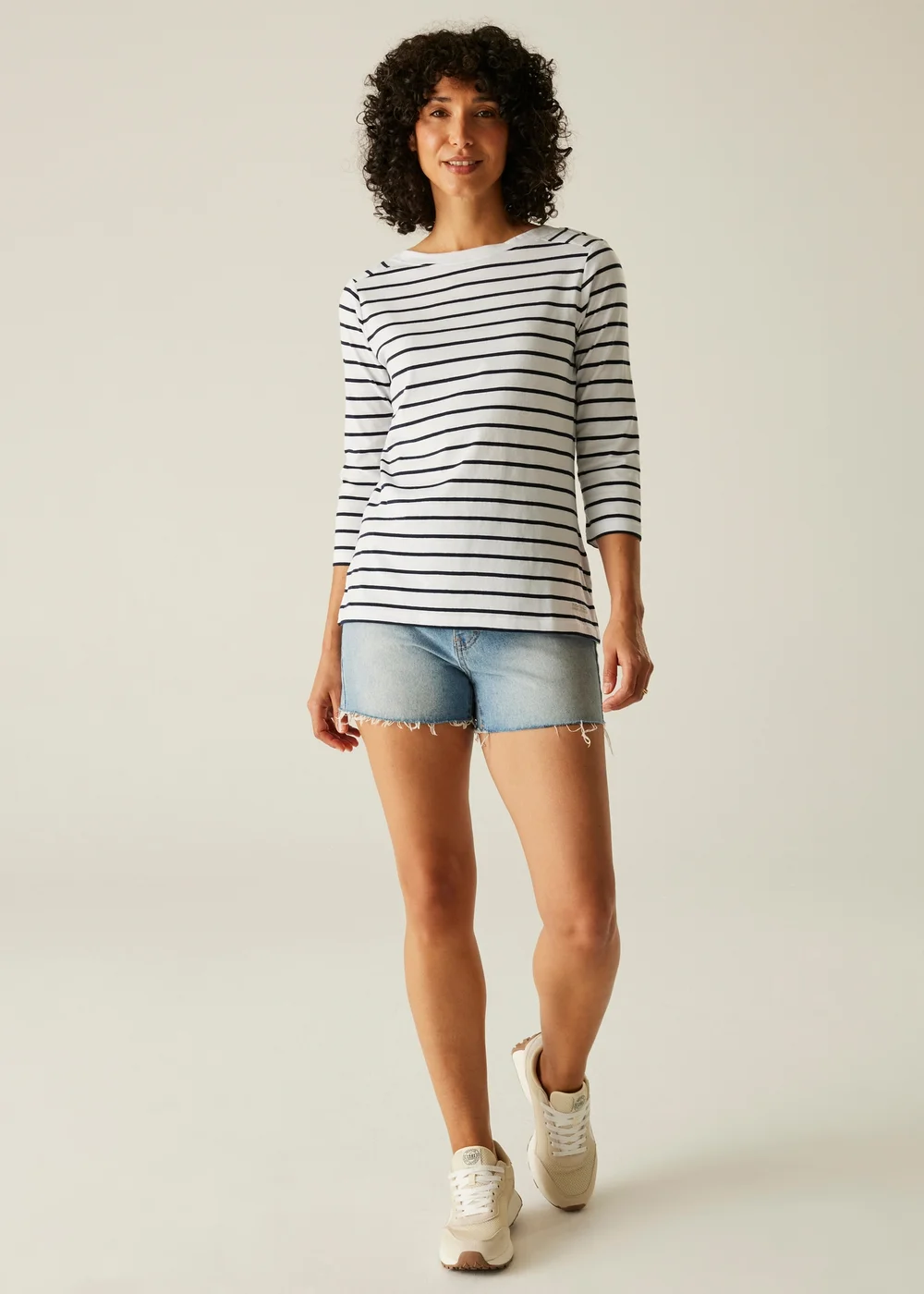 Regatta White/Navy Stripe Bayletta II Tee - 12 Image 3