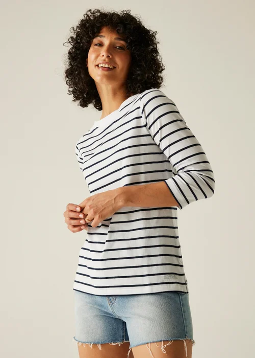 Regatta White/Navy Stripe Bayletta II Tee - 12 Image 1
