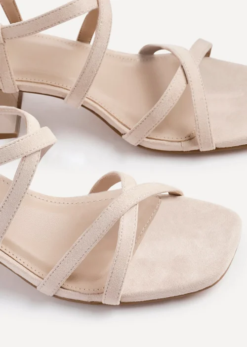 Linzi Jovanna Nude Strappy Heeled Sandals - Size 3 Image 4