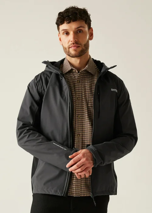 Regatta Ash Black Birchdale II Waterproof Breathable Isotex Stretch Jacket - S Image 1