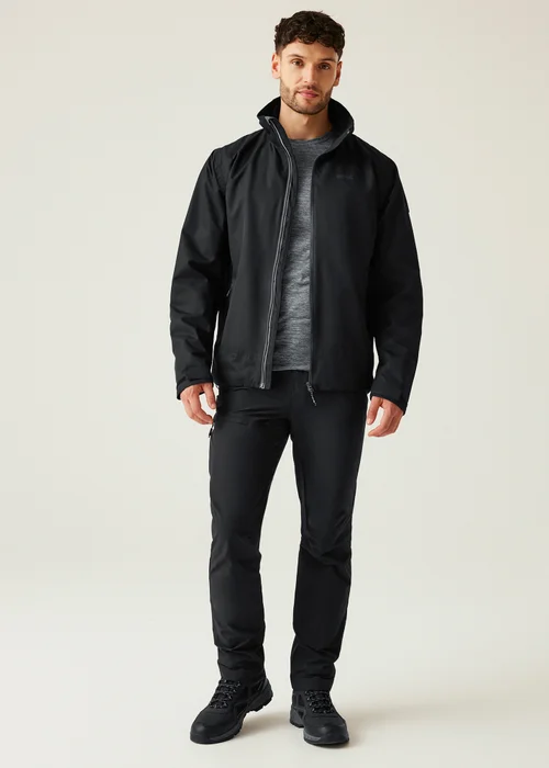 Regatta Black Oakhowe Waterproof Breathable Isotex Jacket - S Image 3