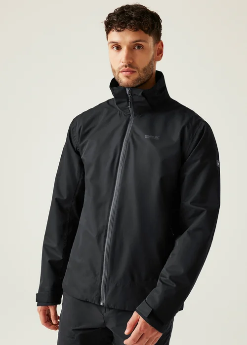 Regatta Black Oakhowe Waterproof Breathable Isotex Jacket - S Image 1