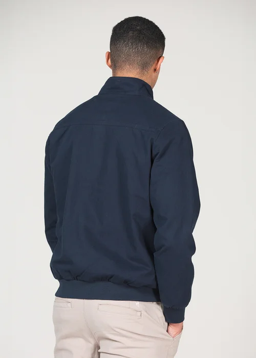 Kensington Eastside Navy Cotton Funnel Neck With Buttons Jacket - S Image 2