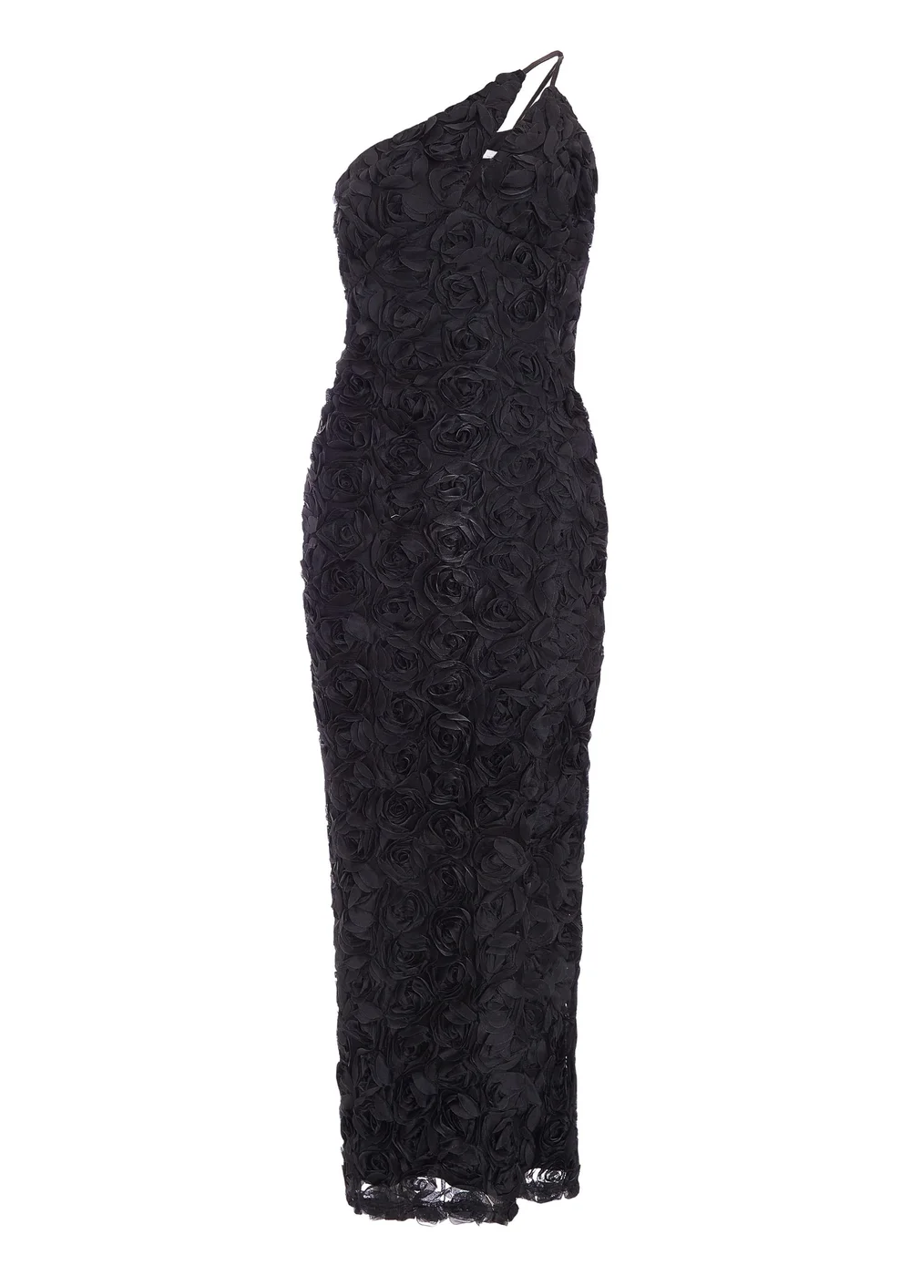 quiz black one shoulder dress Quiz Black One Shoulder Bow Maxi Dress - 8