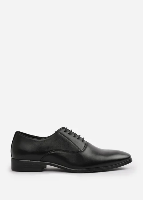 Where's That From Black PU Nick Oxford Lace Up Work Dress Shoes - 11 Image 4