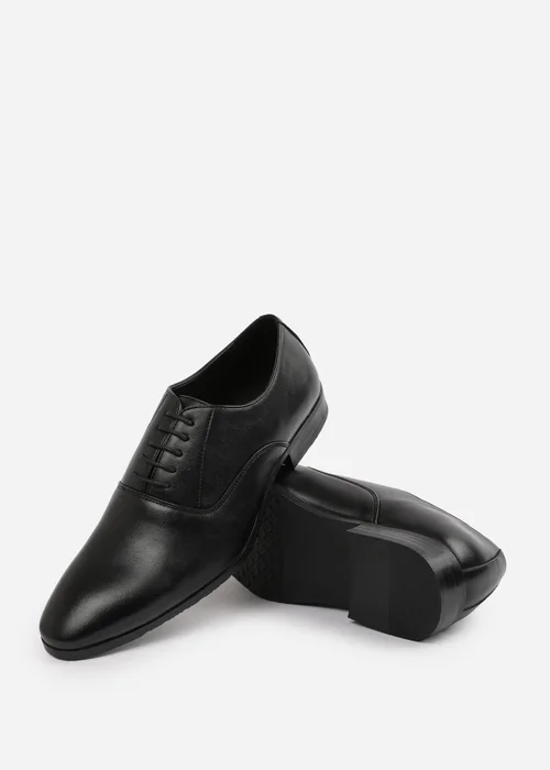 Where's That From Black PU Nick Oxford Lace Up Work Dress Shoes - 11 Image 3