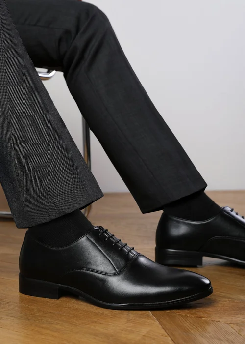Where's That From Black PU Nick Oxford Lace Up Work Dress Shoes - 11 Image 1