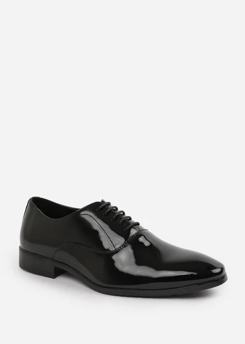 Where's That From Black Patent Nick Oxford Lace Up Work Dress Shoes - 11 Image 4