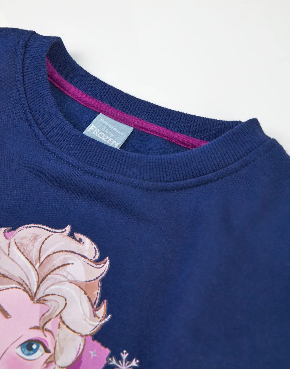 Vanilla Underground Disney Frozen Front Print Blue Dress (2-8 Years) - 5-6 Yrs Image 3