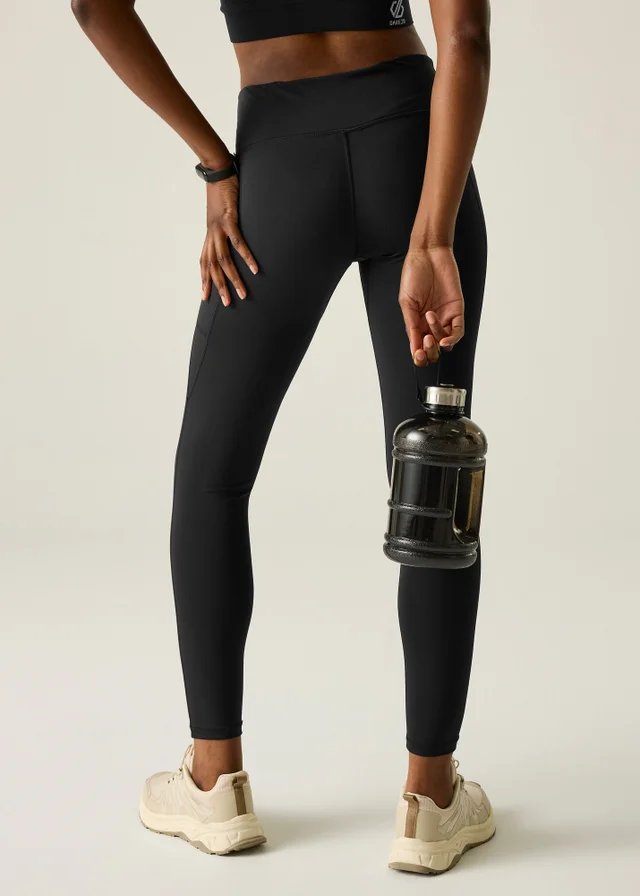 Dare 2b Black Influential II 1/3 UV Protective, Quick Drying Leggings