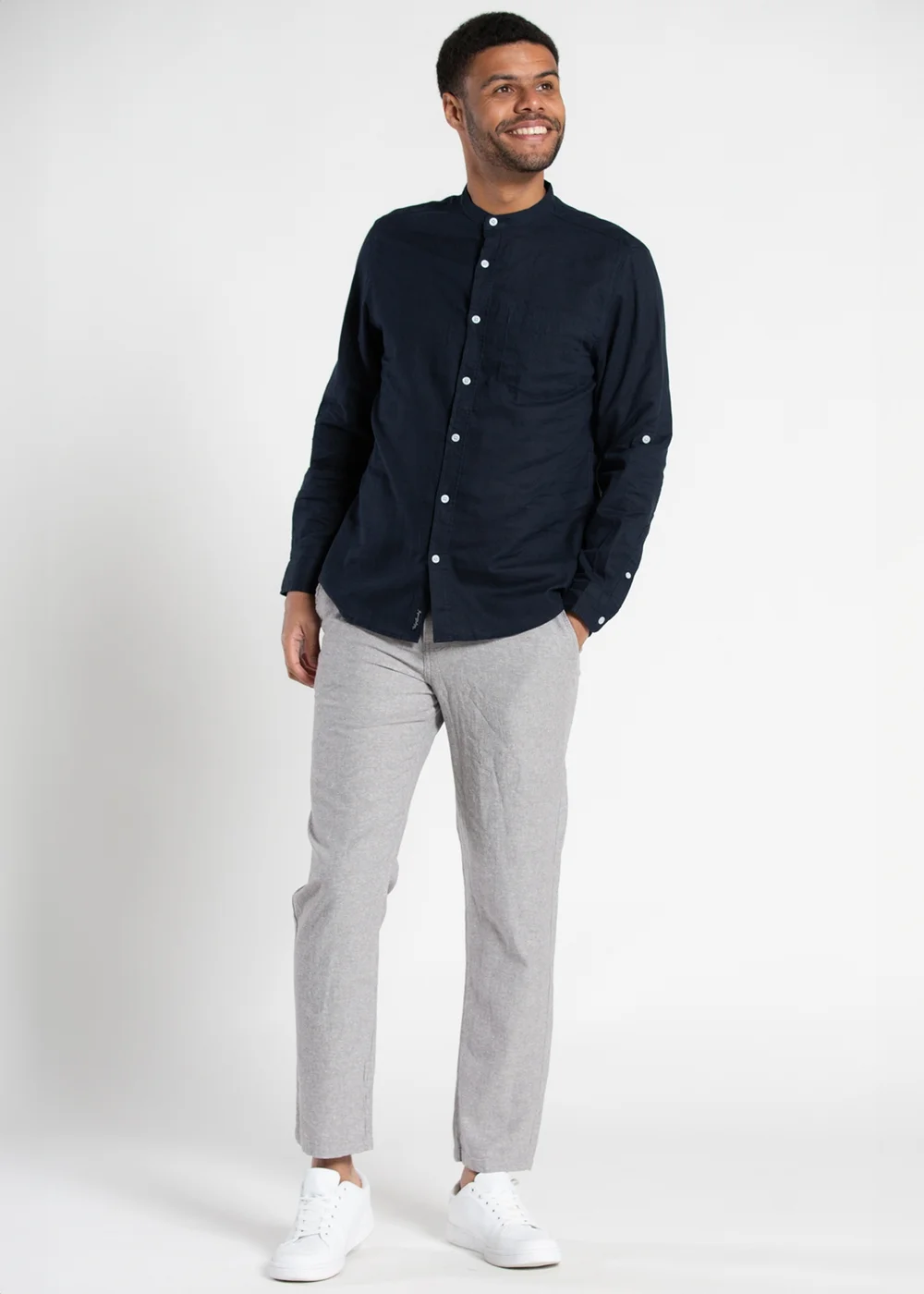 Camicia maniche lunghe fantasia croce misto cotone CocoCler collo Camicia maniche lunghe fantasia croce misto cotone CocoCler collo