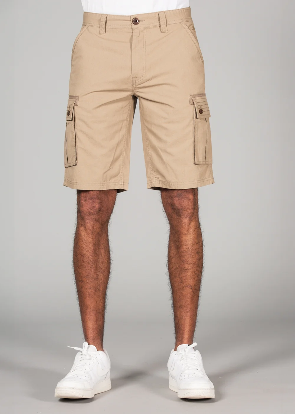 Tokyo Laundry Stone Cotton Cargo Style Short With Pockets - 2XL Image 1