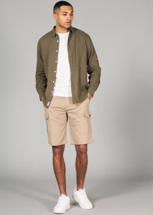 Tokyo Laundry Stone Cotton Cargo Style Short With Pockets - 2XL Image 4