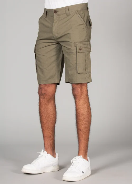 Tokyo Laundry Olive Cotton Cargo Style Short With Pockets - XL Image 3