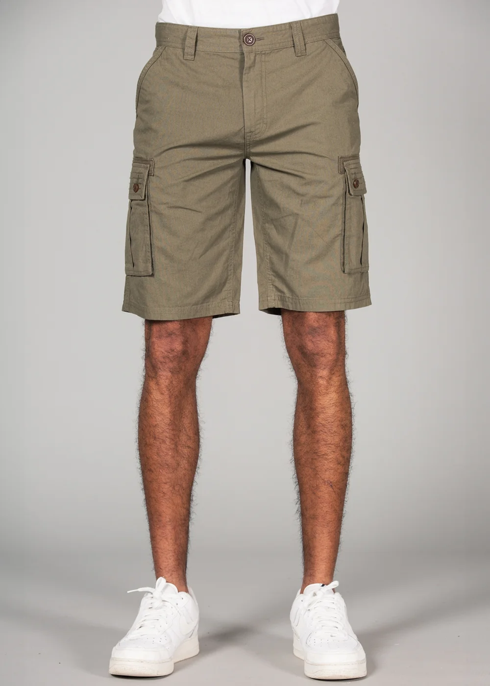 Tokyo Laundry Olive Cotton Cargo Style Short With Pockets - XL Image 1