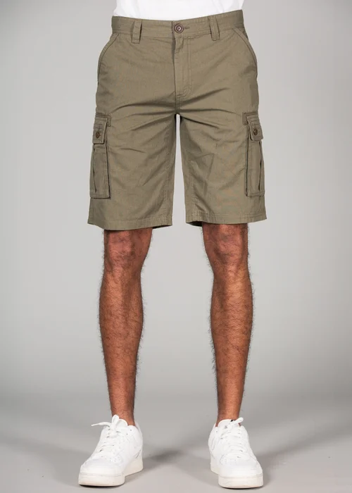 Tokyo Laundry Olive Cotton Cargo Style Short With Pockets - XL Image 1