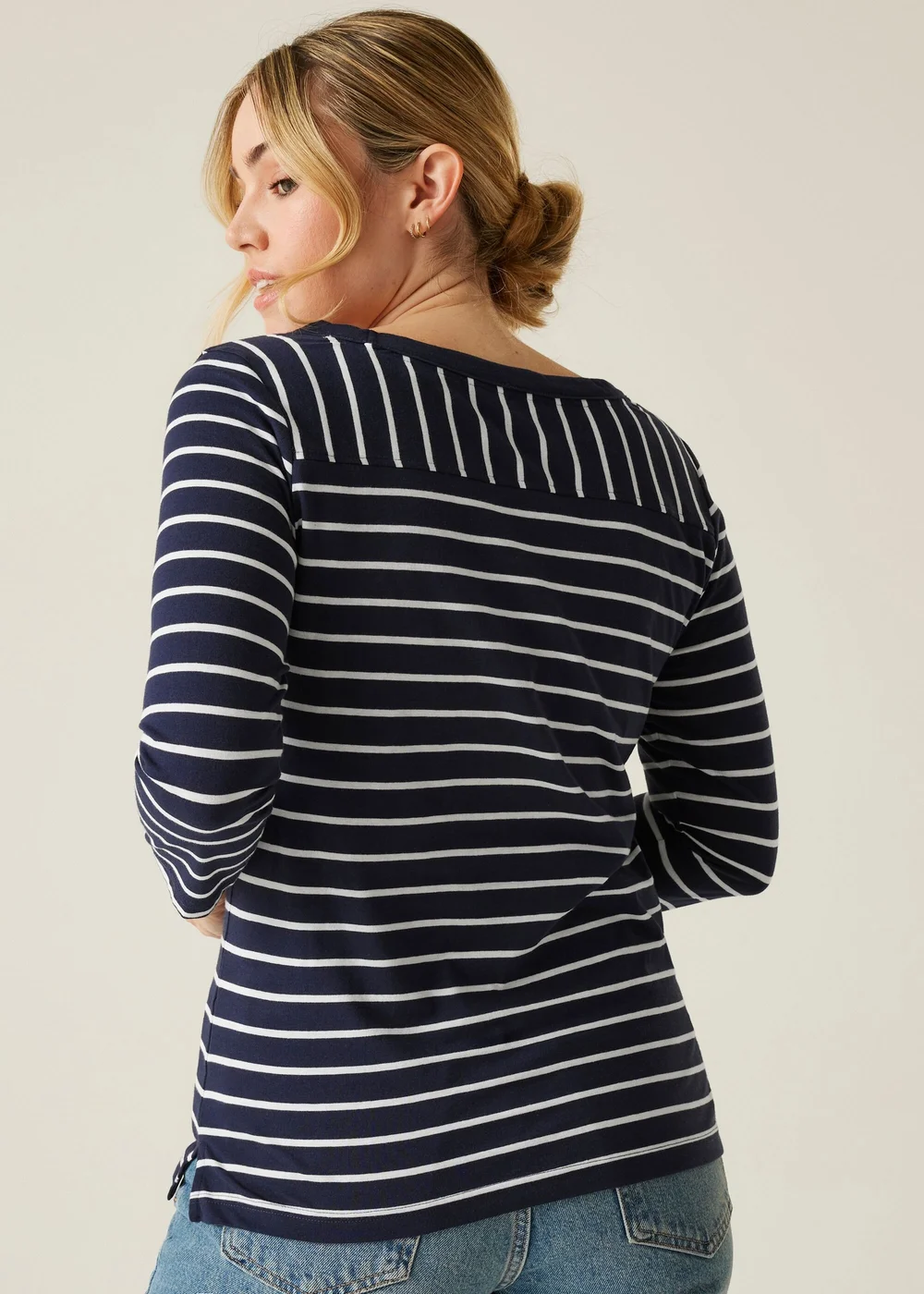 Regatta Navy Stripe Bayletta II Tee - 8 Image 2
