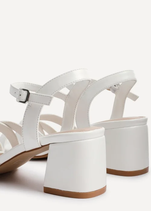 Linzi Flair White Crossover Heeled Sandals - Size 3 Image 5