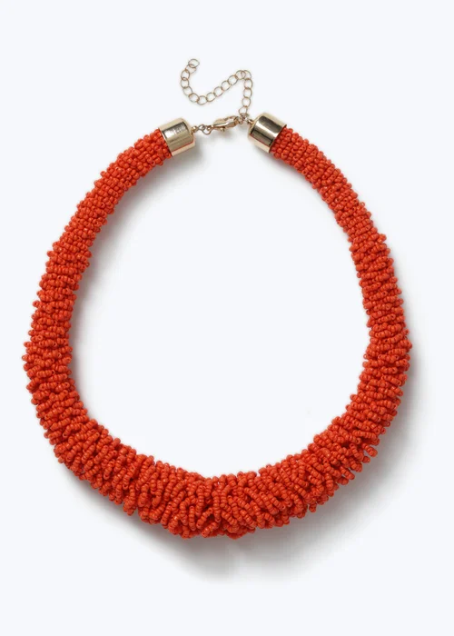 Muse Red Sea Bead Necklace - One Size Image 1